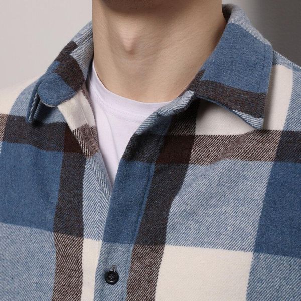 Сорочка Pobedov Tartan Синьо-чорний SRru3163nabl фото