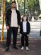 Парний костюм "Family look" (бомбер+джогери) "Тато+дитина" чорний 01245874 фото 1
