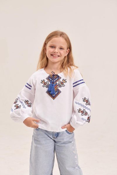 Блуза з вишивкою для дівчинки MEREZHKA "Доля" 116 см rd221116 фото