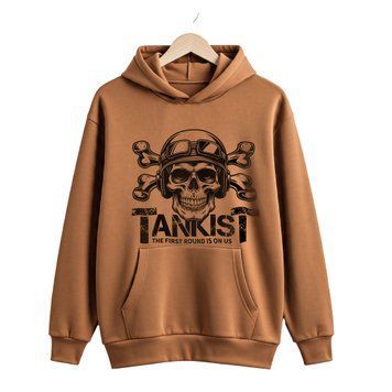 Худи мужское "Tankist" (черный, масло, койот)-copy 02557615-18 фото