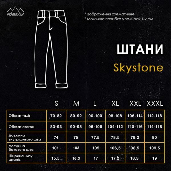 Брюки-карго Pobedov Skystone Хаки PNcr3072kh фото