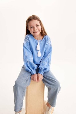 Блуза вышиванка для девочки "Звезда" rd201 фото