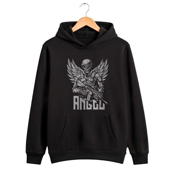 Худі чоловіче "Angel" (чорний, олива, койот) 02557611-18 фото