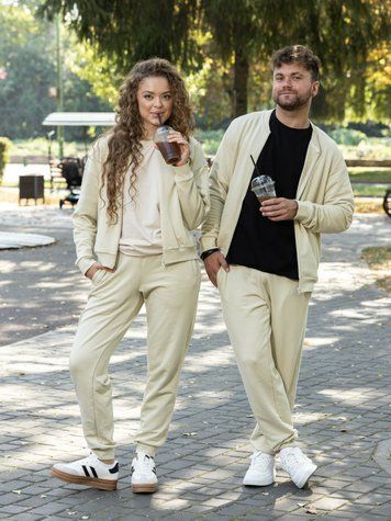 Парний костюм "Family look" (бомбер+джогери) "Мама+Тато" тофу 01245867 фото