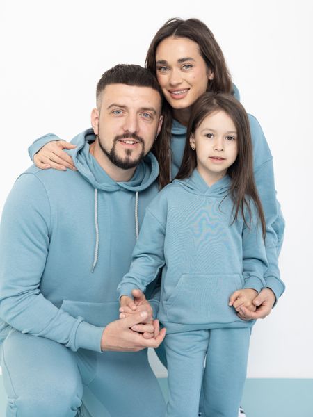 Сімейний костюм "Family look" (штани+худі) "Мама+тато+дитина" петля наві 01243134 фото