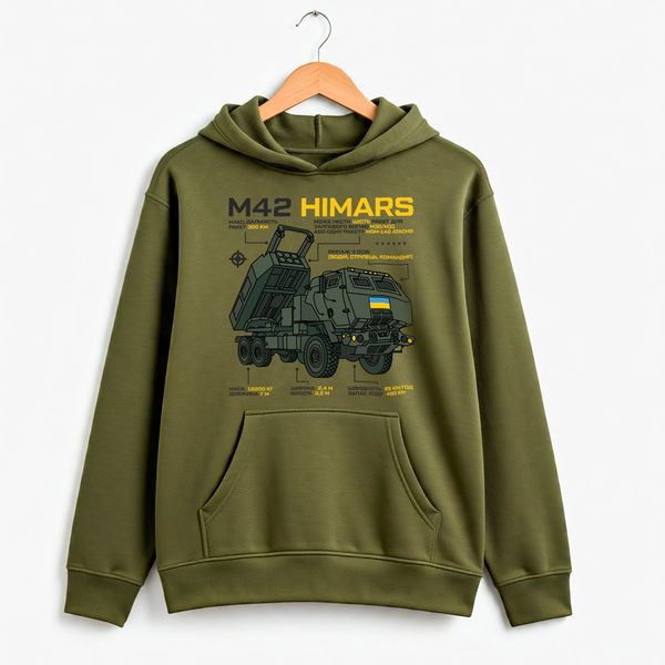 Худи мужское HIMARS (черный, масло, койот)-copy 02557656-33 фото