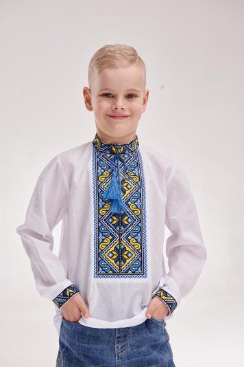 Дитяча сорочка з вишивкою "Еліт" 10 років kh03310 фото
