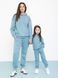 Парный костюм "Family look" (штаны+худи) "Мама+ребенок" петля нави 01243111 фото 2