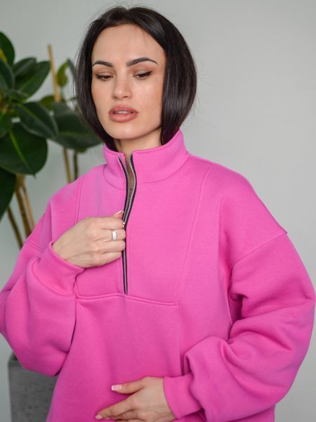 Спортивний костюм жіночий теплий на флісі ZIPPER REVER малиновий 01215702 фото
