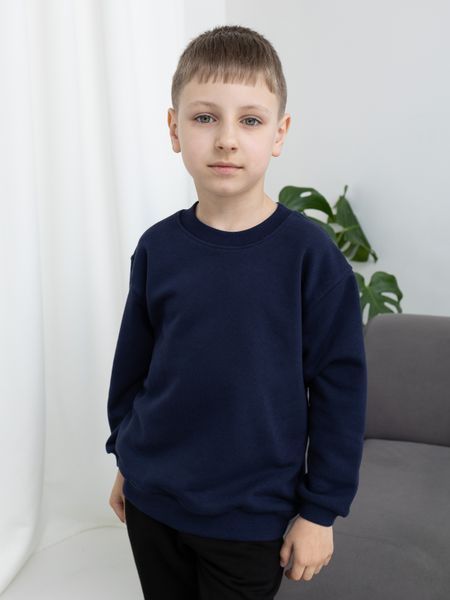 Парный костюм "Family look" (штаны+свитшот) "Мама+ребенок" петля синий 01242962 фото