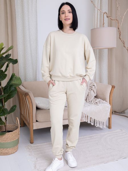 Парный костюм "Family look" (штаны+свитшот) "Мама+ребенок" петля тофу 01242965 фото