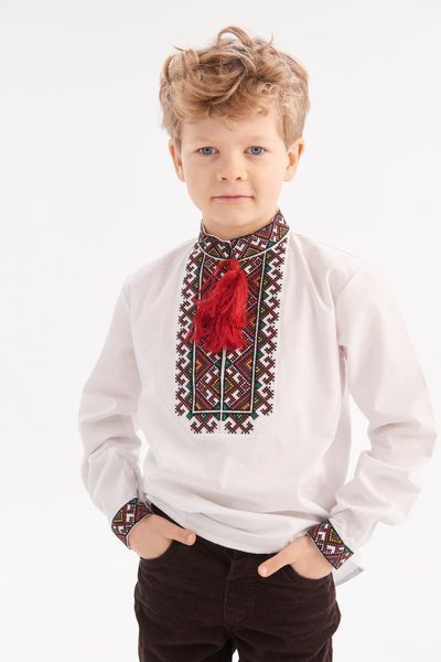 Сорочка з вишивкою для хлопчика "Мишко" 1 рік/86 см kh0271 фото