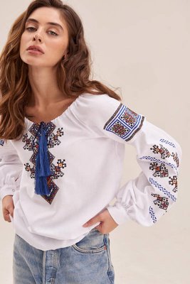 Етнічна блуза з вишивкою "Доля" rj226 фото