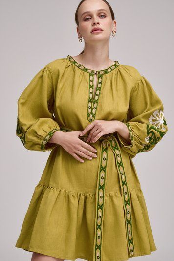 Плаття з вишивкою MEREZHKA "Колосья" XL/2XL plj727xlxxl фото