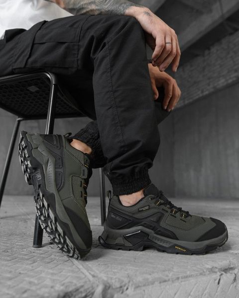 Мужские термо кроссовки all-terrain green/black/grey НП4897 88506 фото