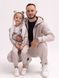 Парный костюм "Family look" (худи с замком+джогеры) "Папа+ребенок" бежевый 01246238 фото 4