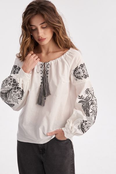 Вишита жіноча блуза MEREZHKA "Жар Птиця" 2XL rj240xxl фото